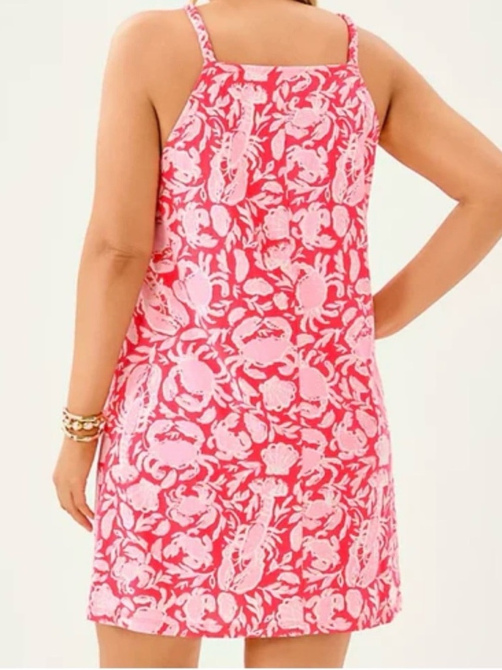 LILLY PULITZER Kyleigh Cane Coral Crab Collab Sundress Size XS NWOT - Picture 3 of 5